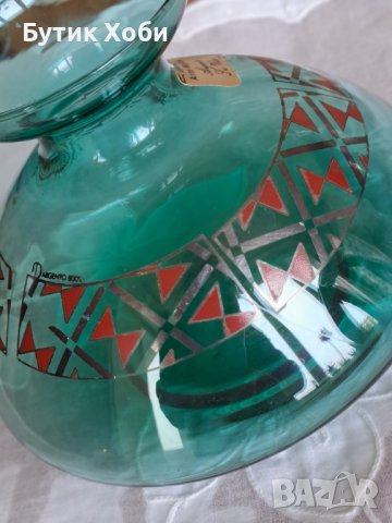 Оригинална италианска ваза  Мурано , снимка 4 - Антикварни и старинни предмети - 38299207