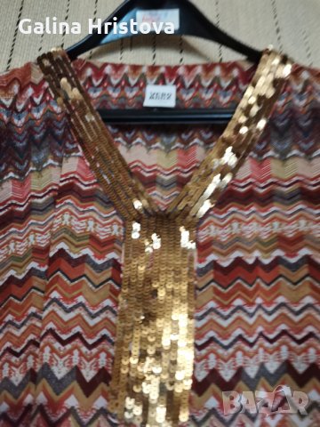 ЕФИРНА ОРИГИНАЛНА БЛУЗА ВЕРО МОДА РАЗМЕР ДО 2XL, снимка 3 - Туники - 30140798