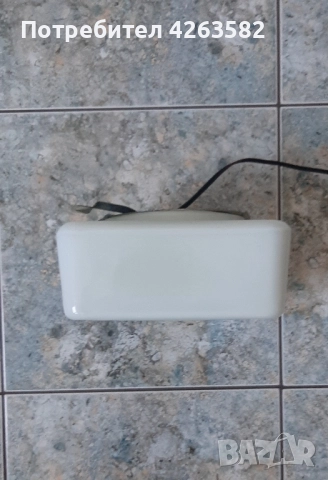 Стъклен аплик 20Х20 см, снимка 3 - Лампи за стена - 52402597