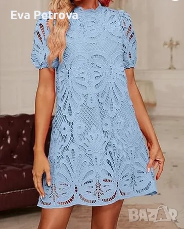 Елегантна и нежна дамска рокля М/Л , снимка 11 - Рокли - 52558558