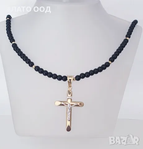 Златни колиета със силикон, снимка 15 - Колиета, медальони, синджири - 49647513