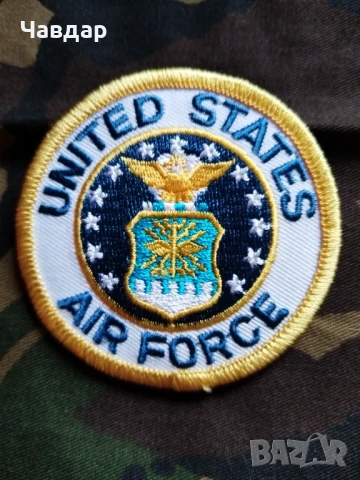 Лот емблеми ВС на САЩ - 5 броя/реплика, снимка 4 - Колекции - 51376387