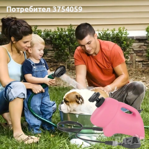 Преносим душ 8L за кучета, велосипеди и спортни принадлежности – без електрическо захранване, с ръчн, снимка 2 - Други - 53085278