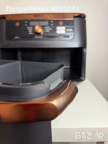 Фритюрник с горещ въздух Ninja Flex Drawer AF500EU, снимка 6 - Фритюрници - 54346697