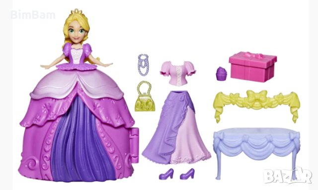 Кукла Рапунцел Fashion Surprise Secret Styles / Disney Princess /Hasbro/ ORIGINAL - 10 части, снимка 3 - Кукли - 42777333