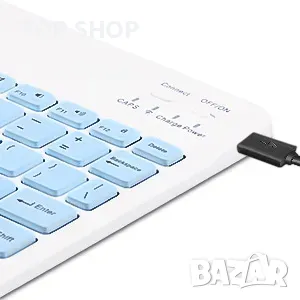 Кожен Калъф+Bluetooth магнитна клавиатура за Lenovo Tab M10 Plus 3rd Gen 10.6'' 2022/държач за молив, снимка 6 - Таблети - 49308497