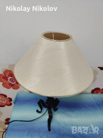 настолна лампа от ковано желязо , снимка 6 - Настолни лампи - 53144224