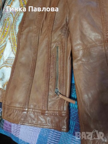 Дамско кожено яке - 40, снимка 3 - Якета - 42805084