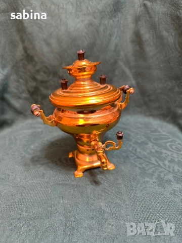 Винтидж руски сувенирни самовари, произведени в СССР около 1975 г, в два варианта, снимка 8 - Антикварни и старинни предмети - 52341093