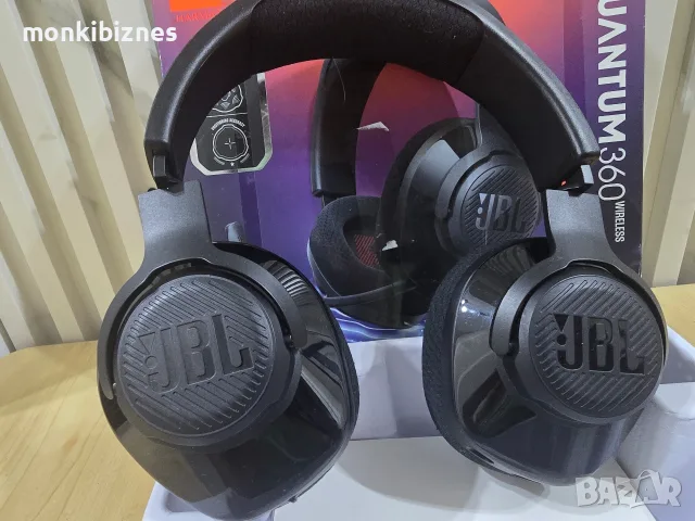 Геймърски Слушалки, JBL QUANTUM 360 BLK Wireless over-ear gaming, снимка 3 - Слушалки за компютър - 55964276