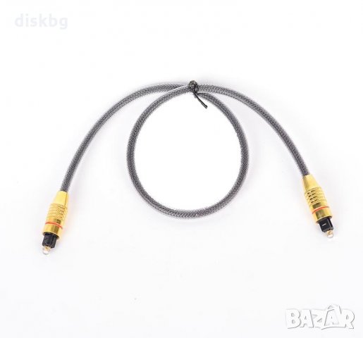 Нов оптичен кабел за звук, 1 метър - аудио кабел