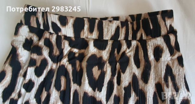 Дълга пола с леопардов принт, снимка 2 - Поли - 51842131