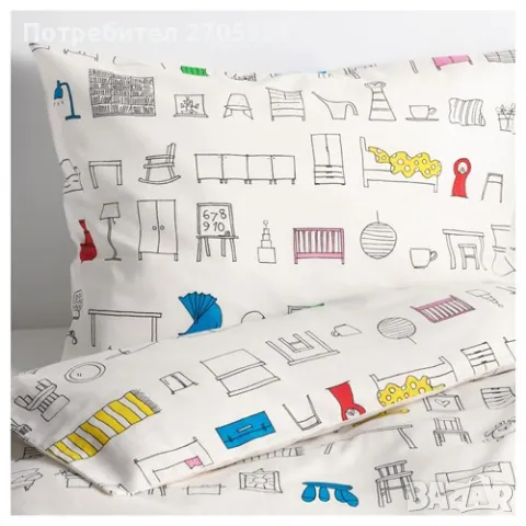 Детски памучен спален комплект, снимка 2 - Спално бельо и завивки - 50228918