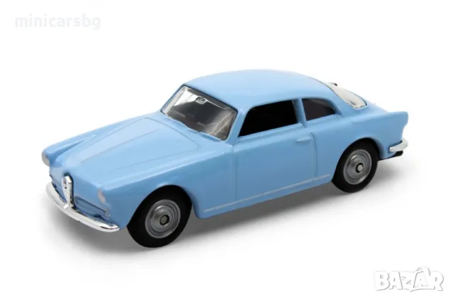 1:64 Метални колички: 1954 Alfa Romeo Giulietta - Welly, снимка 1 - Колекции - 49528229