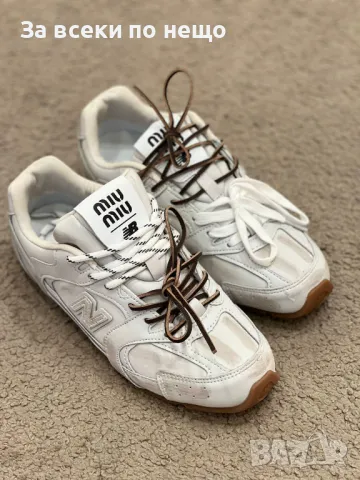 Miu Miu Дамски Маратонки👟Дамски Спортни Обувки Миу Миу - Налични Различни Цветове Код D2087, снимка 4 - Маратонки - 49409005