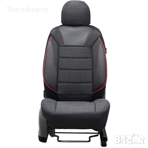 Тапицерия за седалки 1181 класико черно  червено, снимка 4 - Аксесоари и консумативи - 48654824