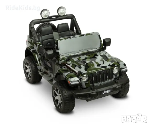 Офроуд акумулаторен автомобил  JEEP RUBICON Камофлаж– 4x4, до 35кг., с дистанционно и LED,, снимка 3 - Детски велосипеди, триколки и коли - 50099656