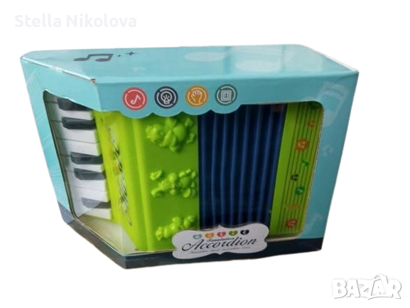 Детско акордеонче с батерии, снимка 2 - Музикални играчки - 52206881