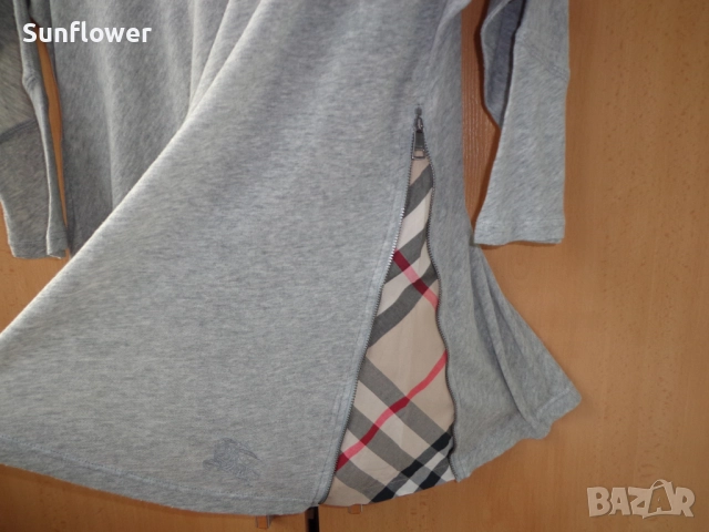 Оригинална блуза Burberry със страничен цип, размер L  , снимка 2 - Блузи с дълъг ръкав и пуловери - 51720646