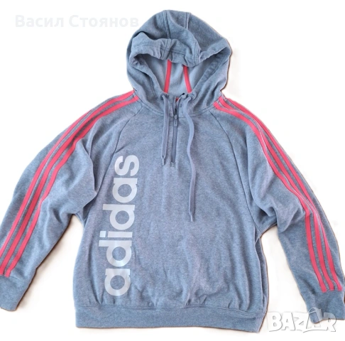 adidas Performance 1/4 zip - hoody/суичър/горнище - дамски/детски размер М