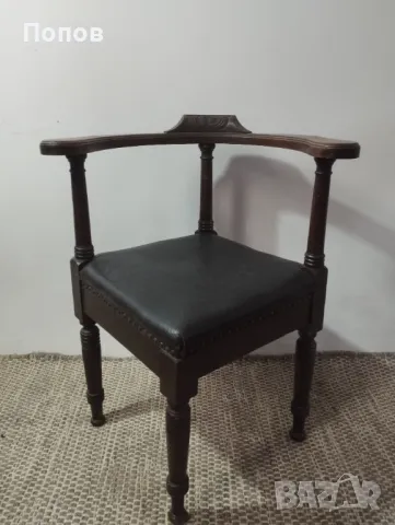 Античен офис стол, снимка 4 - Столове - 48485986