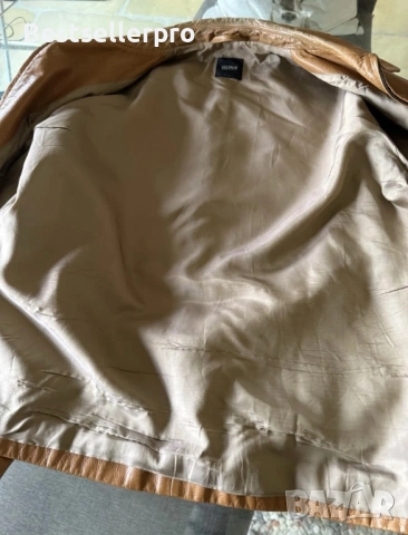 Hugo Boss - Мъжко кожено яке, снимка 5 - Якета - 54043871