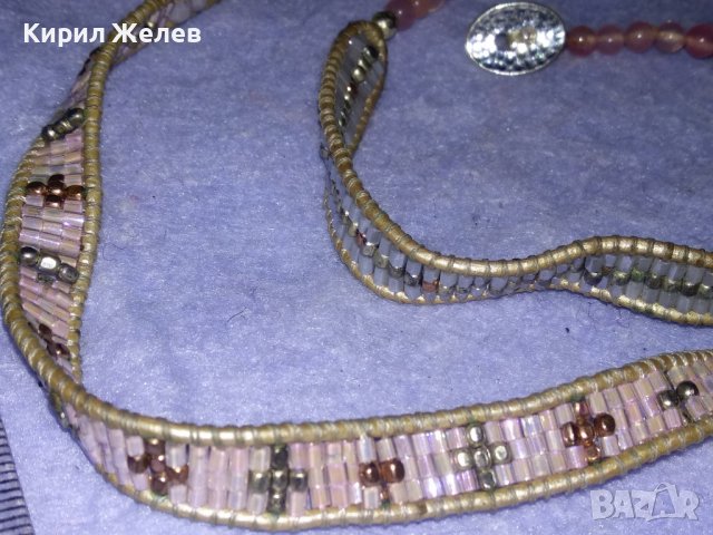 МОДНО КРАСИВО ДАМСКО ФИНО АРТ КОЛАНЧЕ с ПОЛУСКЪПОЦЕННИ КАМЪНИ и МЪНИСТА 34670, снимка 10 - Колани - 39177895