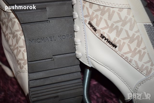 MICHAEL KORS Allie Wrap Vanilla, снимка 6 - Дамски ежедневни обувки - 35583863