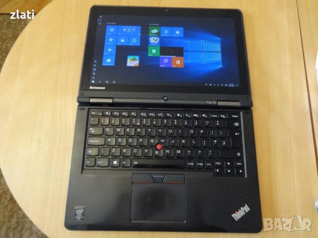 Таблет и Лаптоп 2в1 Lenovo ThinkPad Yoga 12 - 12.5" - i7-4510U/RAM 8GB, снимка 10 - Лаптопи за работа - 39430205