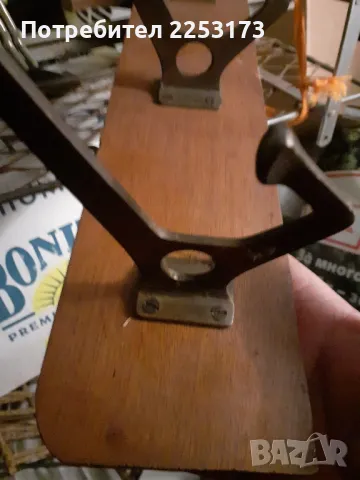 Стара дървена закачалка с месингови куки, снимка 2 - Декорация за дома - 48316844