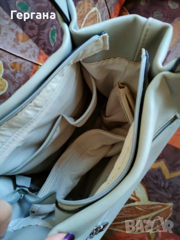 Сива дамска чанта , снимка 3 - Чанти - 38100799