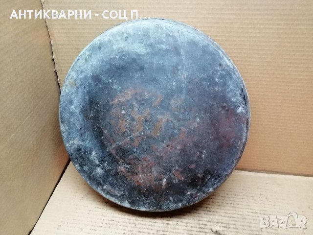 Стара Кована Медна Тава За Баница. , снимка 6 - Антикварни и старинни предмети - 39594773