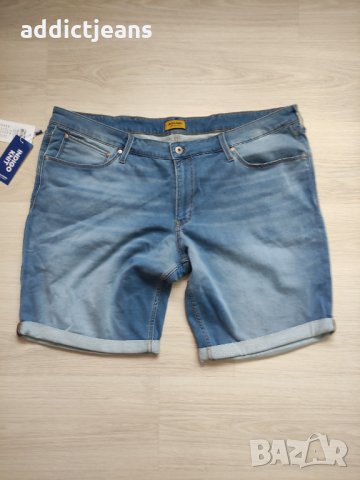 Мъжки къси дънки Jack&Jones размер 46, снимка 2 - Къси панталони - 34385375