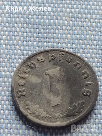 Монета 1 райхсфенинг 1942г. Германия Трети Райх с СХВАСТИКА 31569, снимка 3 - Нумизматика и бонистика - 42822998