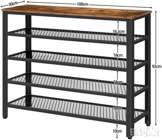 ПРОМОЦИЯ Шкаф за обувки / Рафт за обувки / Етажерка / Портманто BF85XJ01, снимка 2 - Шкафове - 42107524
