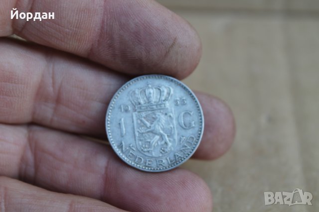 Монета 1 Гулден Холандия 1955г
