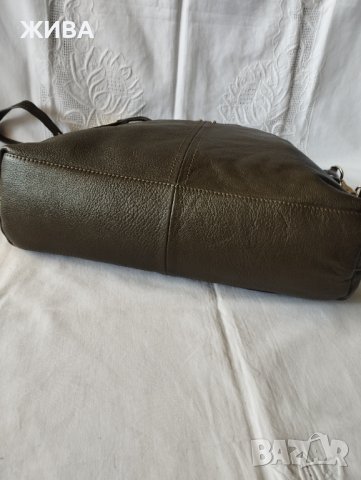 MARIA KARLA-ITALY ЕСТЕСТВЕНА КОЖА голяма дамска чанта, снимка 4 - Чанти - 42682191