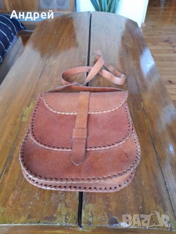 Стара дамска кожена чанта #14