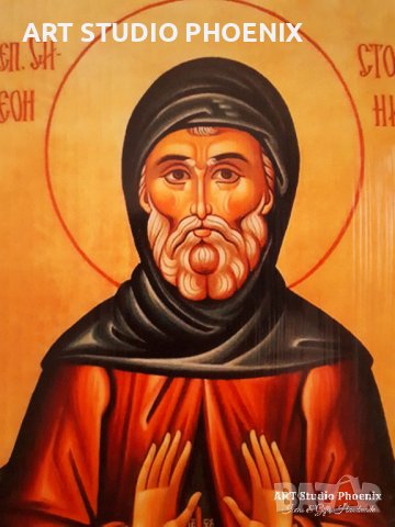 Икона на Свети Симеон Стълпник ikona sveti simeon stalpnik, снимка 2 - Икони - 21992071