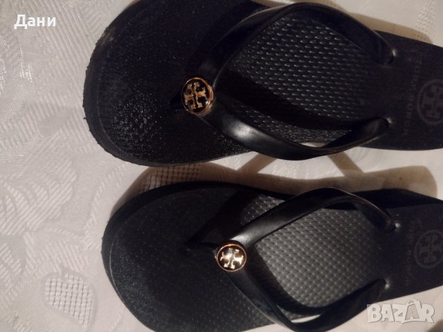 Дамски джапанки на платформа Tory Burch , снимка 3 - Чехли - 38493333