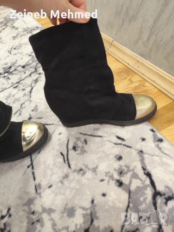 Боти велур, снимка 6 - Дамски боти - 52141093