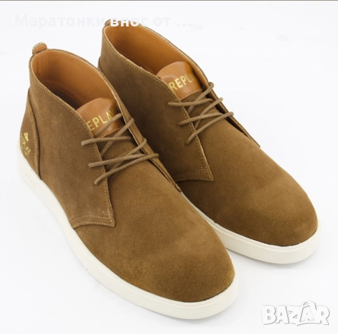REPLAY Оригинални кожени  , снимка 2 - Мъжки боти - 52472330