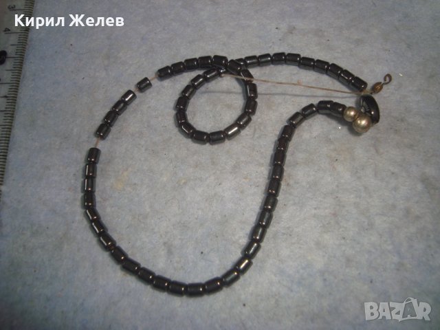 ГЕРДАНЧЕ от ХЕМАТИТ ХЕНД - МЕЙД АРТ НАКИТ КОЛИЕ СТАРО 29438, снимка 4 - Колиета, медальони, синджири - 37788798