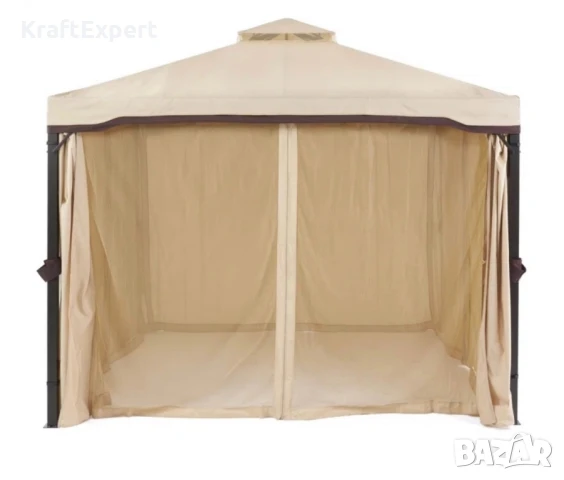 Луксозна Градинска Шатра с Мрежа против Насекоми 3.36×3.36 м., снимка 3 - Градински мебели, декорация  - 50483884