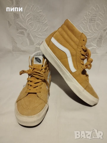 VANS ЕСТЕСТВЕНА КОЖА дамски спортни кецове, снимка 6 - Кецове - 50650571