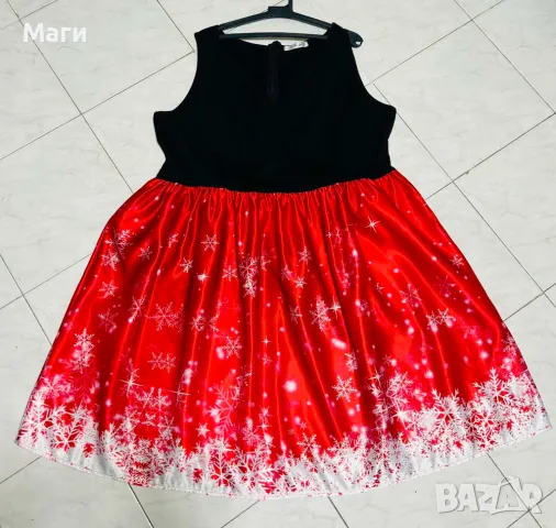 Дамска Коледна рокля 2ХЛ-3ХЛ, снимка 5 - Рокли - 48357973