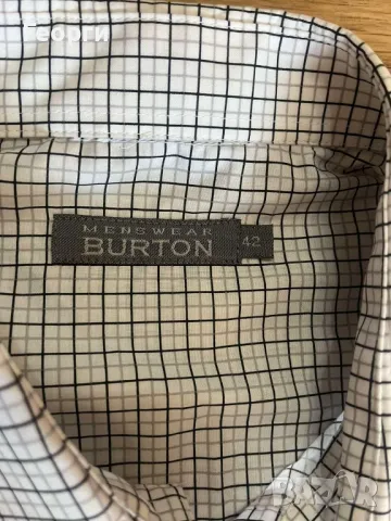 Мъжка риза с дълъг ръкав Burton Размер 42, снимка 4 - Ризи - 50402829
