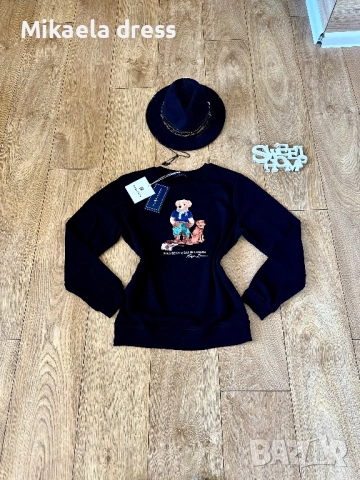 Нов син памучен суичър на Polo Ralph Lauren. Суперсвеж и готов за носене. Подходящ за всекидневието., снимка 8 - Суичъри - 52150522