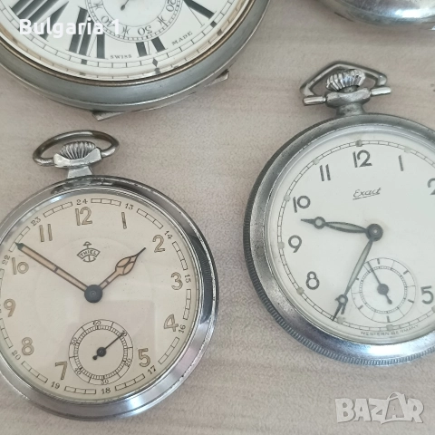 Швейцарски механични джобни часовници/Швейцарски механичен джобен часовник , снимка 6 - Стенни часовници - 51731497