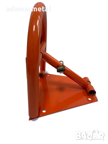 Антипаркинг елемент – тип скоба ф40 за ограничаване на паркирането, заключва се с катинар, снимка 2 - Аксесоари и консумативи - 23673225